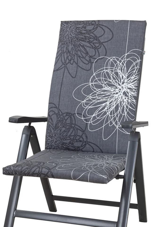 KETTtex Hochlehnerauflage Korsika Grau-Silber Gemustert - Bild 2