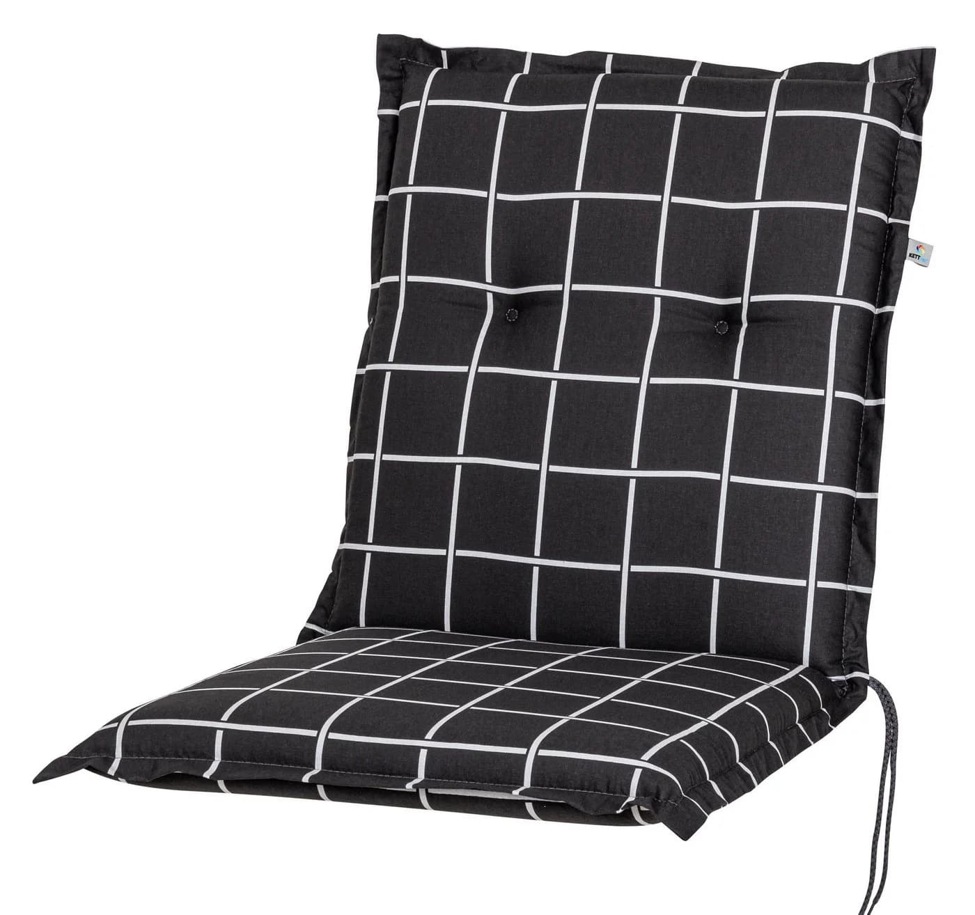 KETTtex Sesselauflage Milano anthrazit-grau 100% Baumwolle - Bild 2
