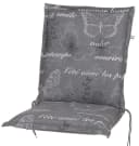 KETTtex Sesselauflage Niederlehner Bali extra grau Schmetterlinge Bild 2