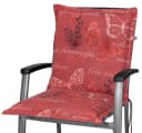 KETTtex Sesselauflage Niederlehner Bali extra rot Schmetterlinge Bild 1