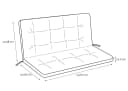 KETTtex Bankauflage 2-Sitzer Gelb Efeu 97x48x45 cm Bild 1