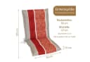 Herlag Polsterauflage Valeria Niedriglehner Orange Streifen Design-Edition Bild 3