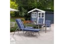 Herlag Hochlehnerauflage Tilly Blau-Gestreift Gartenmöbelauflage Bild 4