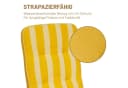 Herlag Polsterauflage Tilly Gelb-Gestreift Niedriglehner 100x50x6cm Bild 5