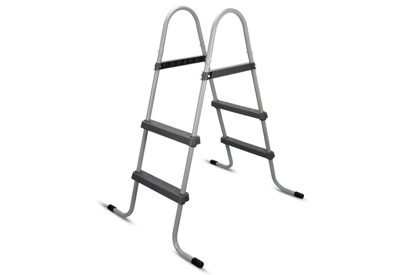 COIL Pooltreppe Metall Grau Sicherheitsleiter