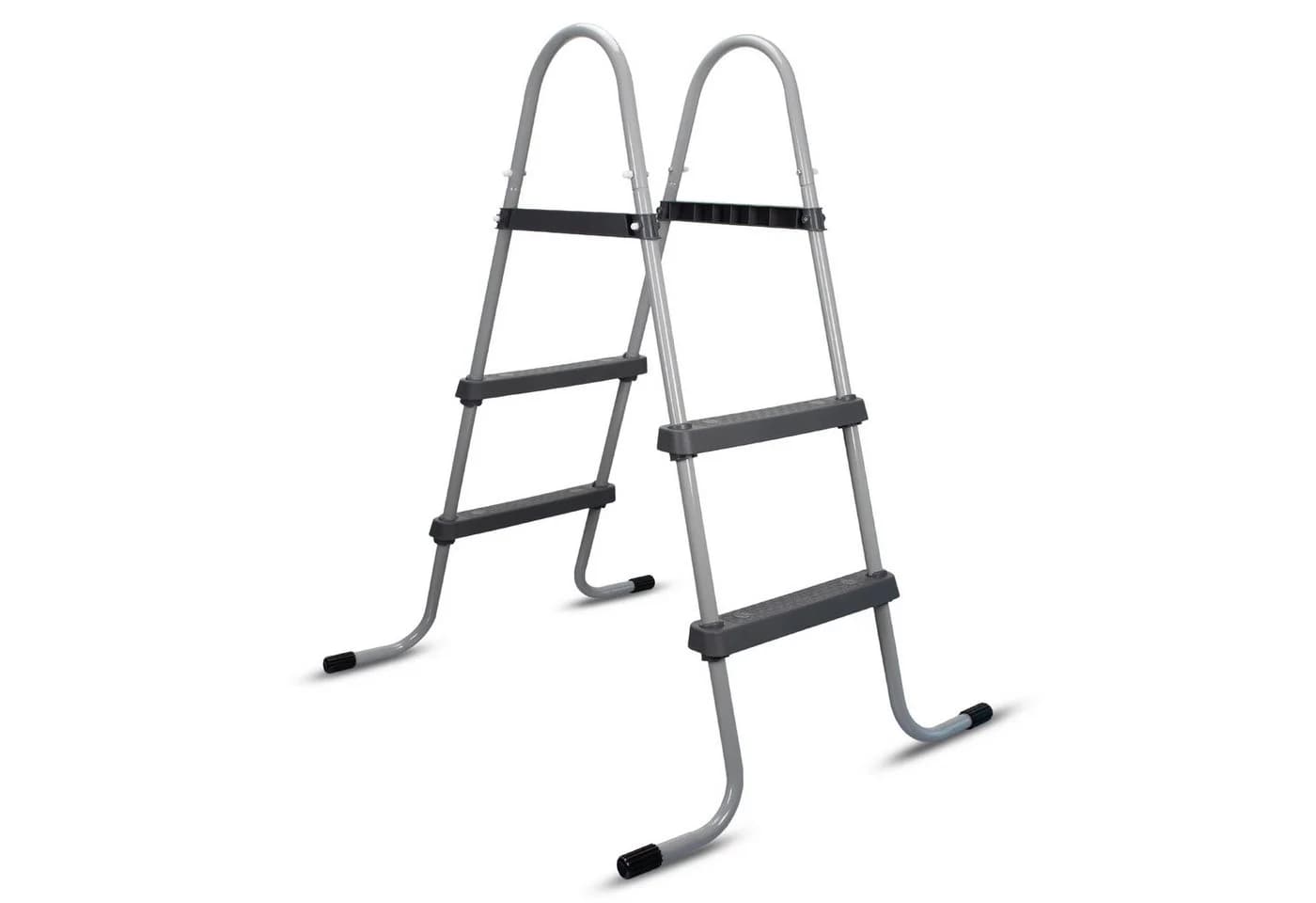 COIL Pooltreppe Metall Grau Sicherheitsleiter - Bild 5