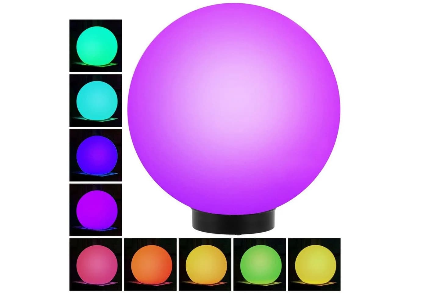 GreenBlue LED Solarleuchte RGB Gartenlampe Kugel - Bild 4