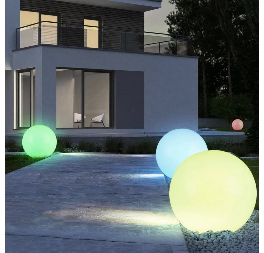 GreenBlue LED Solarleuchte RGB Gartenlampe Kugel - Bild 5