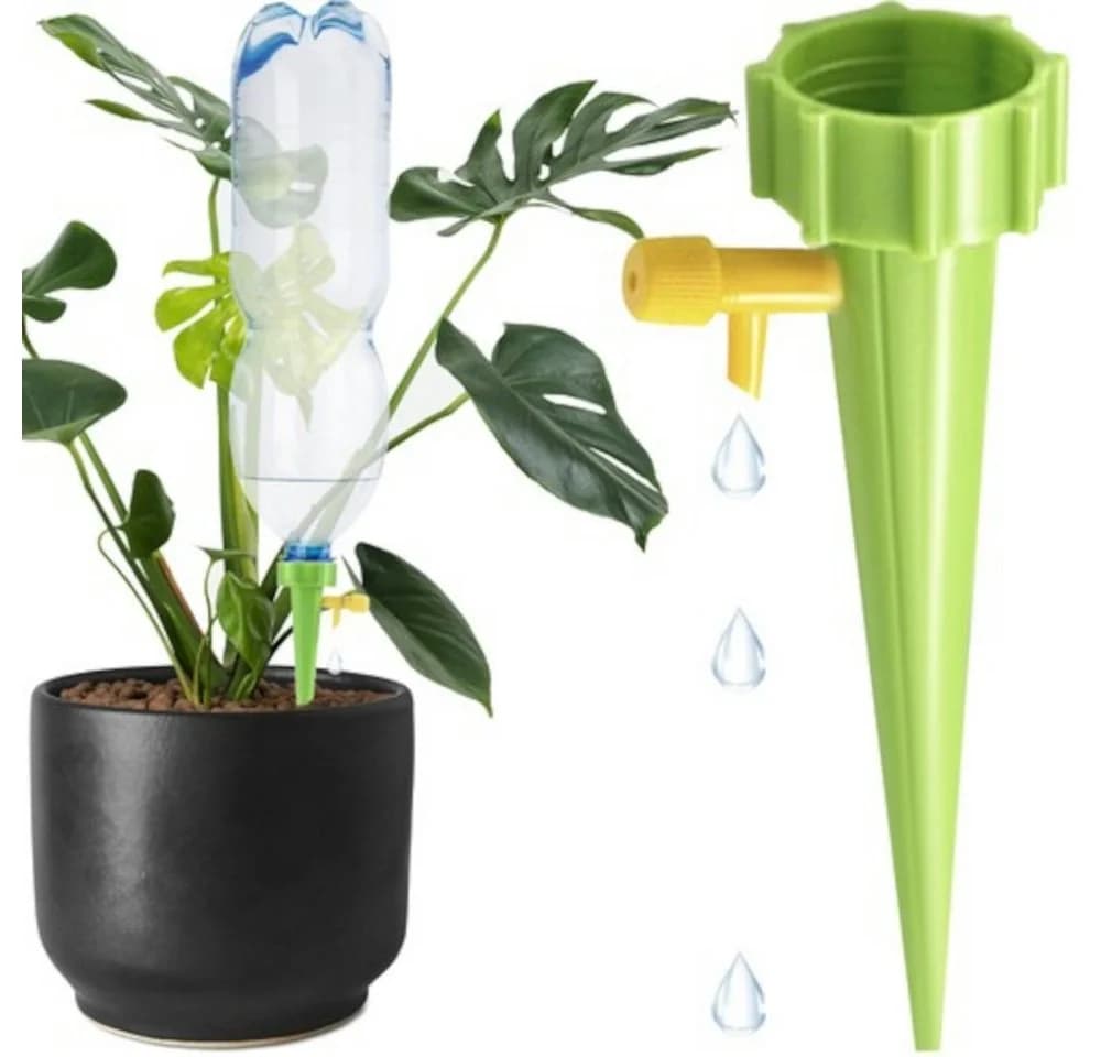ISO TRADE Tropfer Blumentopfbewässerung Grün 2-tlg. Spar-Set - Bild 2