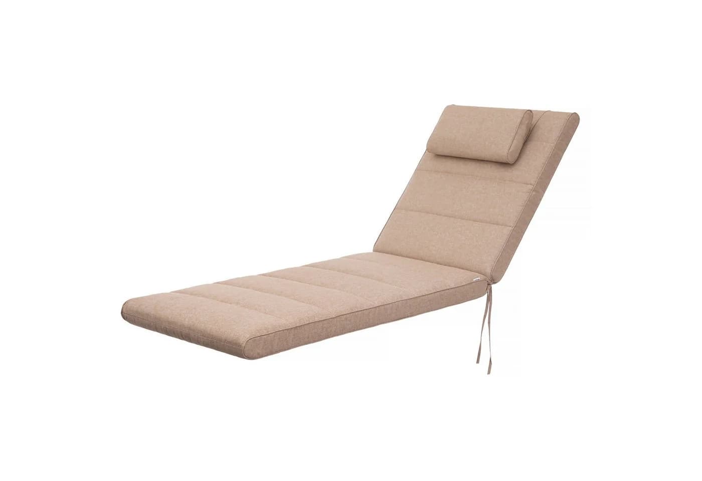 Hobbygarden Liegenauflage Alicante Beige wasserabweisend mit abnehmbarem Bezug - Bild 2