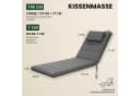 Hobbygarden Liegenauflage Alicante Beige wasserabweisend mit abnehmbarem Bezug Bild 4