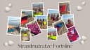 FORTISLINE Klappmatratze Strandmatte mit Tragetasche Neongelb Bild 3