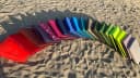 FORTISLINE Klappmatratze Strandmatte mit Tragetasche Neongelb Bild 5