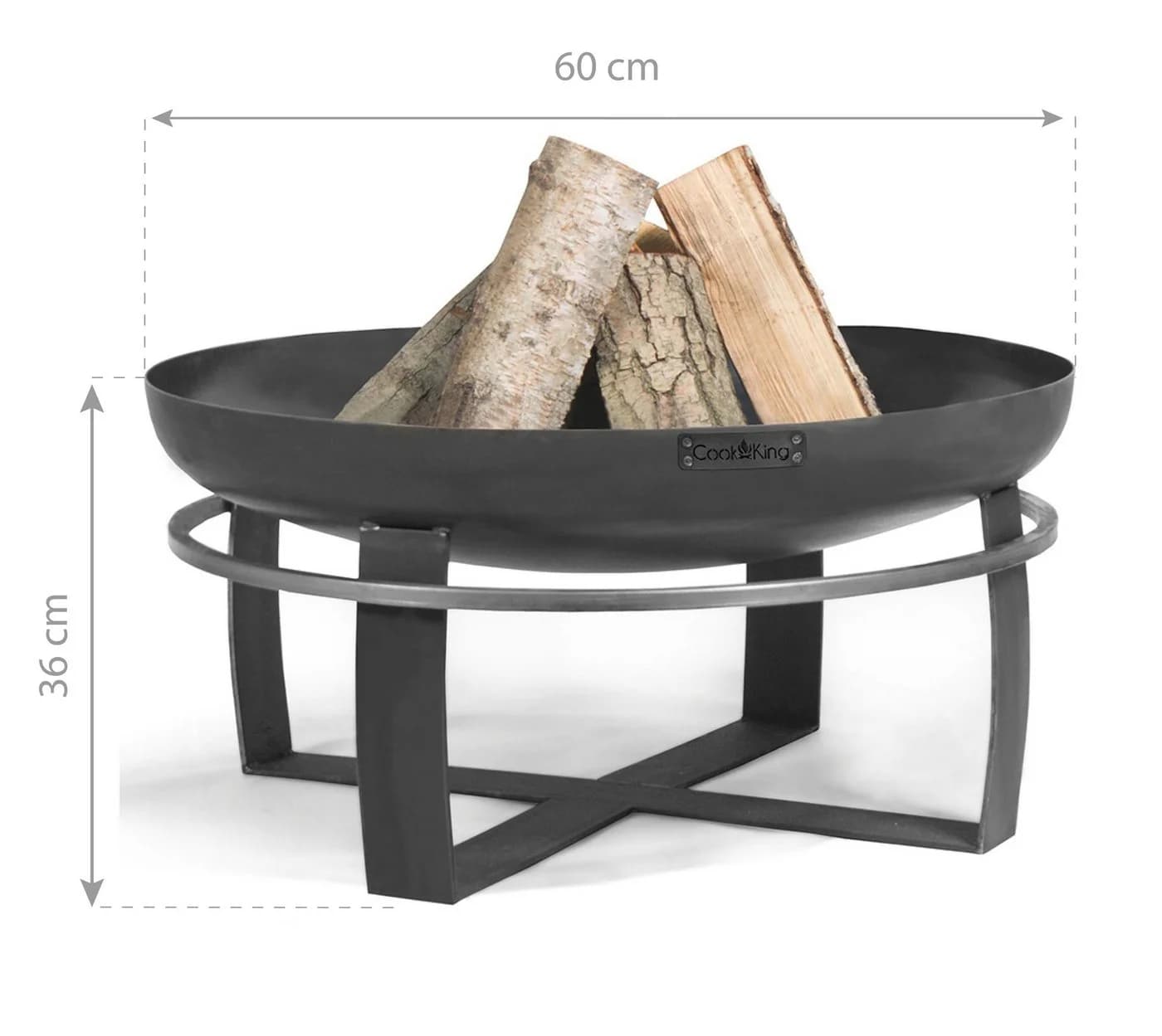 CookKing Feuerschale Viking Schwarz Stahl Outdoor - Bild 5