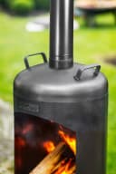 CookKing Gartenkamin Faro Schwarz Stahl Bild 5