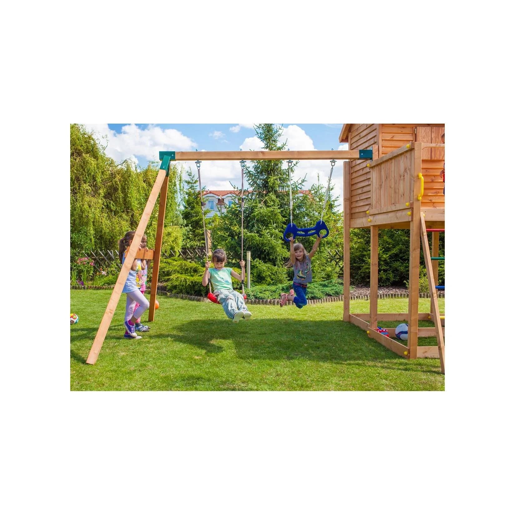 FUNGOO Spielturm My SIDE Move+ - Klettergerüst mit Schaukel & Rutsche