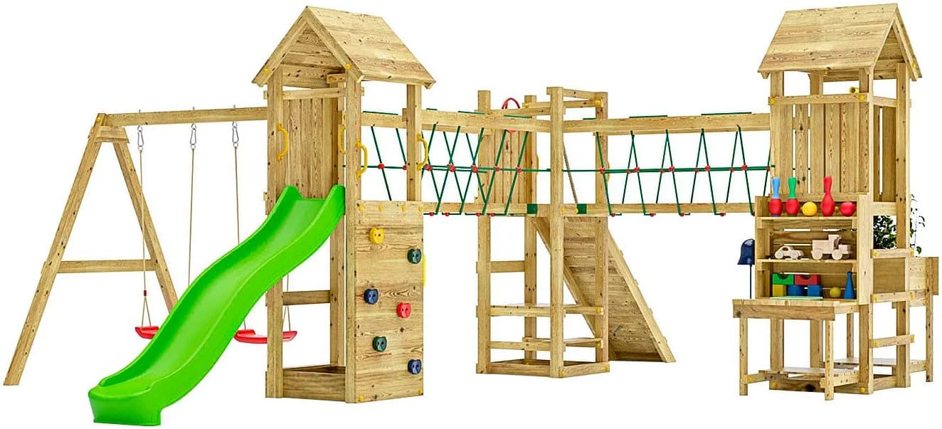 Fungoo Spielturm Maxi Funny Optimizer mit Rutsche und Schaukeln - Bild 2