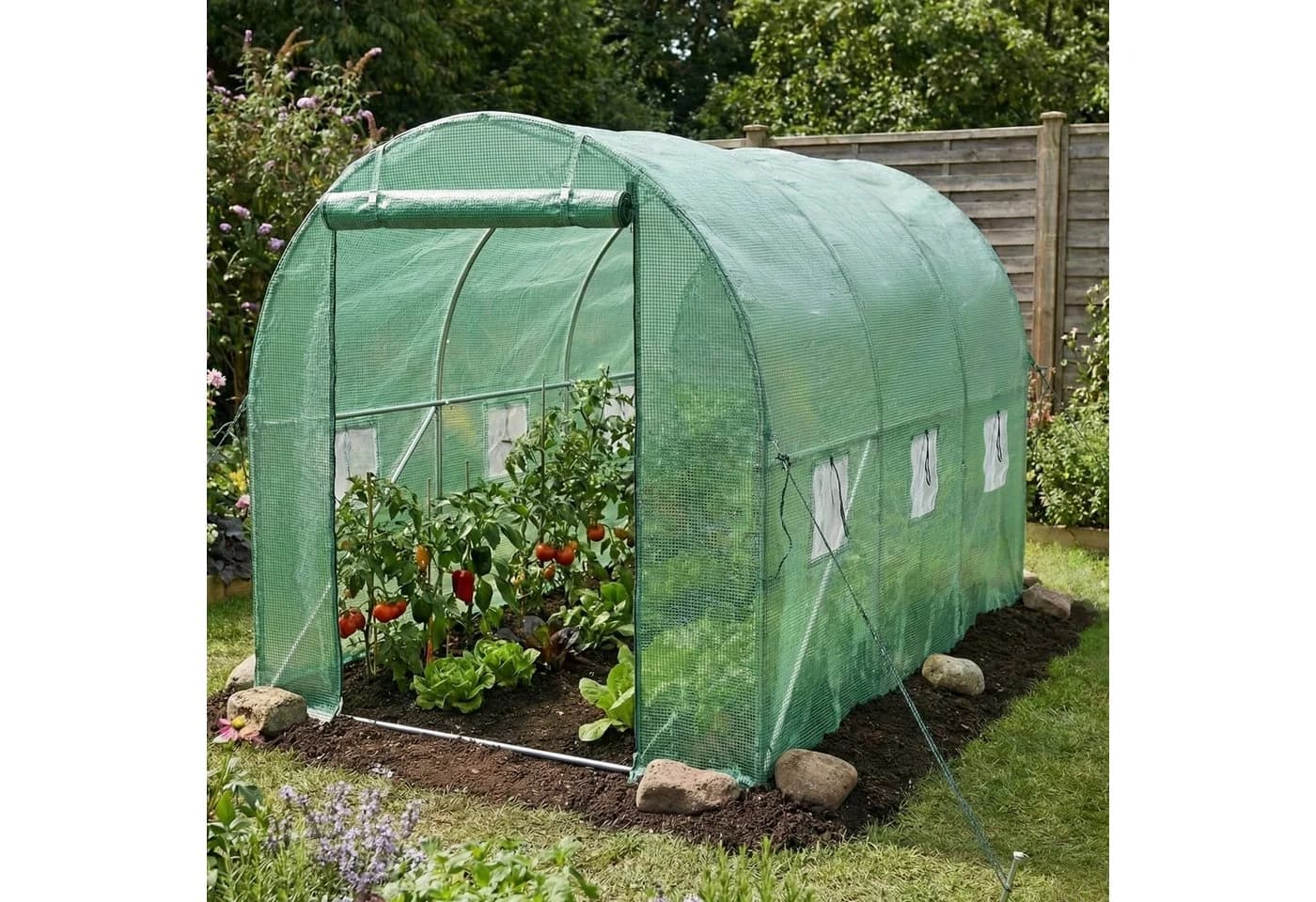 EDENIA Foliengewächshaus KARDO 3x2m mit UV-Schutz