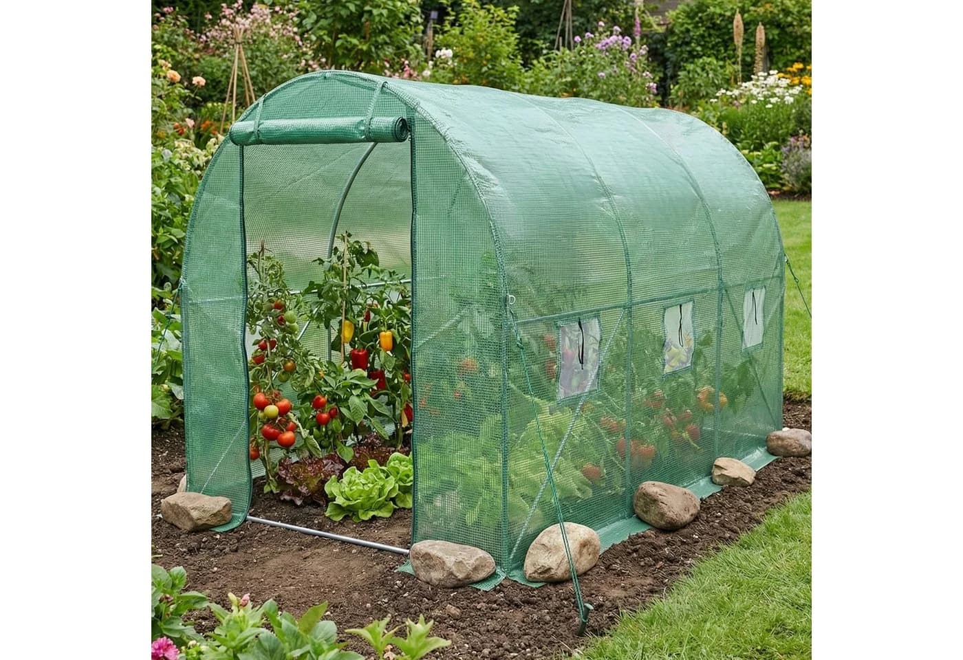 EDENIA Foliengewächshaus KARDO 3x2m mit UV-Schutz - Bild 2
