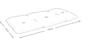 Amilian Palettenkissen Grün 40x120 cm Gartenbank Auflage Bild 3