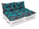 Amilian Gartenbankauflage 3er Set Baumwolle Polyester Bild 2
