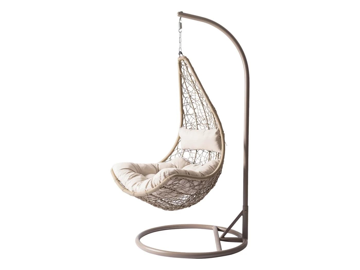 MIRJAN24 Hängesessel Boho Beige mit Stahlskelett und Kissen - Bild 5