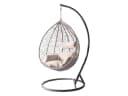 MIRJAN24 Hängesessel Savona Grau Rattan Metallskelett Kissen-Set Bild 2