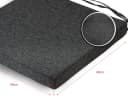 sunnypillow Stuhlkissen 4er Set Grau Modern Bild 4