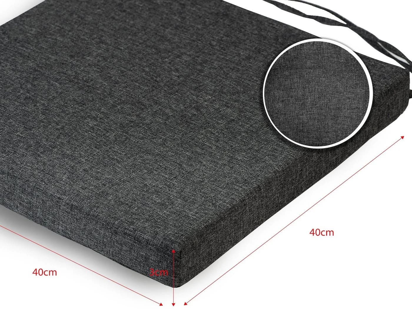 sunnypillow Stuhlkissen 4er Set Grau Modern - Bild 4