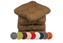 sunnypillow Stuhlkissen 4er Set Braun 40x40 cm Bild 2