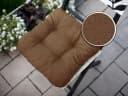 sunnypillow Stuhlkissen 4er Set Braun 40x40 cm Bild 4
