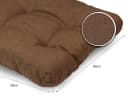 sunnypillow Stuhlkissen 4er Set Braun 40x40 cm Bild 5