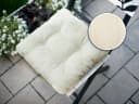 sunnypillow Stuhlkissen 4er Set Beige 40x40 cm 8cm Dick Bild 4