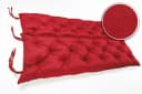 sunnypillow Bankauflage rot mit Befestigungsbändern Bild 4