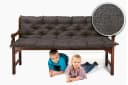 sunnypillow Bankauflage Anthrazit Polyester Kissen Bild 1