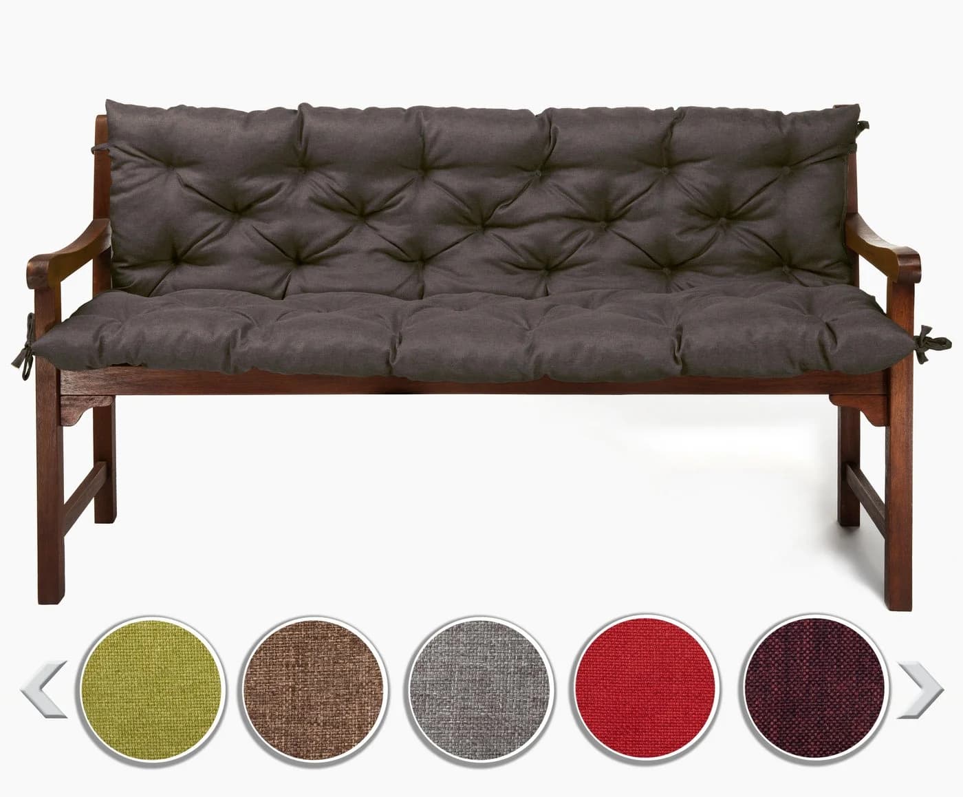 sunnypillow Bankauflage Anthrazit Polyester Kissen - Bild 2