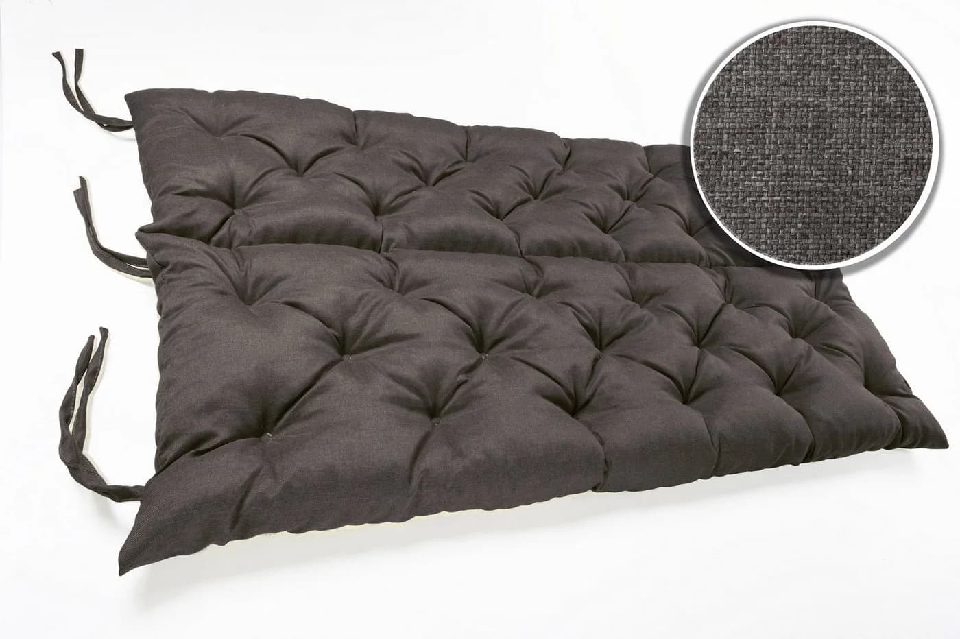 sunnypillow Bankauflage Anthrazit Polyester Kissen - Bild 4
