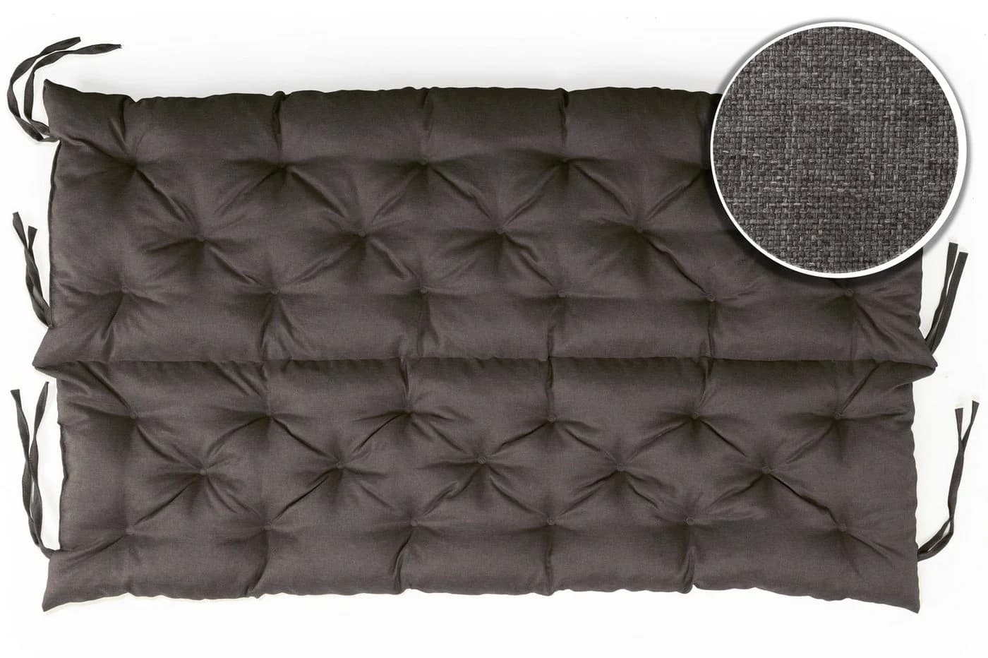 sunnypillow Bankauflage Anthrazit Polyester Kissen - Bild 5