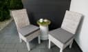 sunnypillow Stuhlkissen 4er Set Grau Modern Bild 1