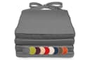 sunnypillow Stuhlkissen 4er Set Grau Modern Bild 2
