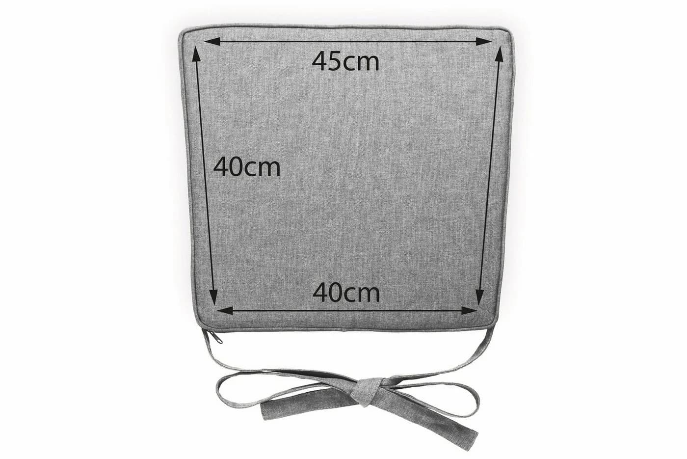 sunnypillow Stuhlkissen 4er Set Grau Modern - Bild 4