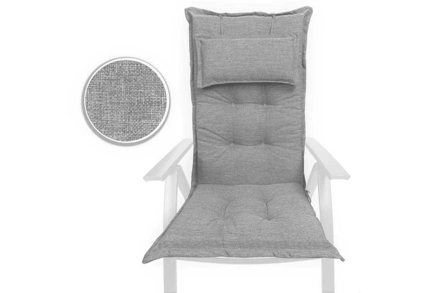 Sunnypillow Hochlehnerauflage mit Kopfpolster Gartenstuhl - Bild 3