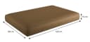sunnypillow Palettenkissen Milano 8er Set Braun UV-beständig Bild 4