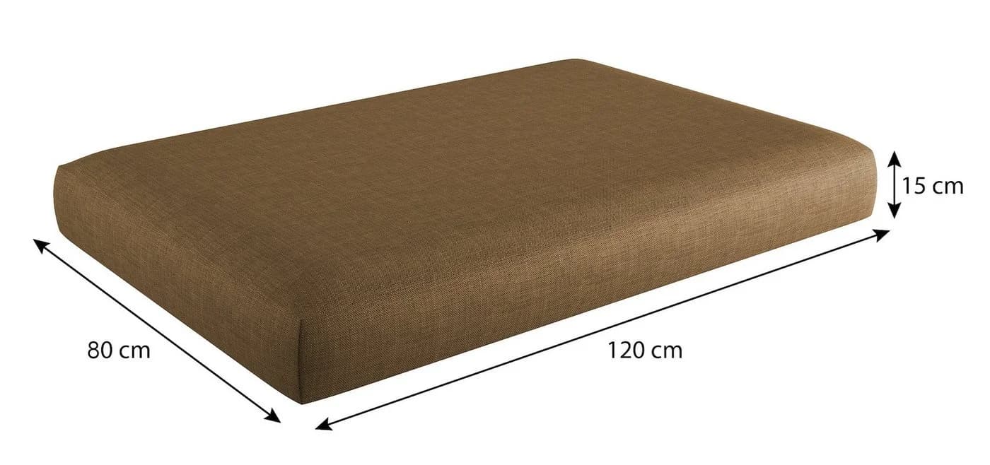 sunnypillow Palettenkissen Milano 8er Set Braun UV-beständig - Bild 4