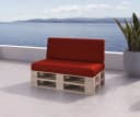 sunnypillow Palettenkissen Milano 2er Set Rot UV-beständig Bild 3