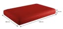 sunnypillow Palettenkissen Milano 2er Set Rot UV-beständig Bild 4