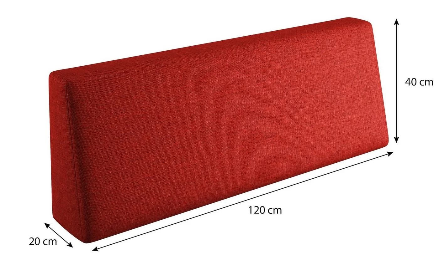 sunnypillow Palettenkissen Milano 2er Set Rot UV-beständig - Bild 5