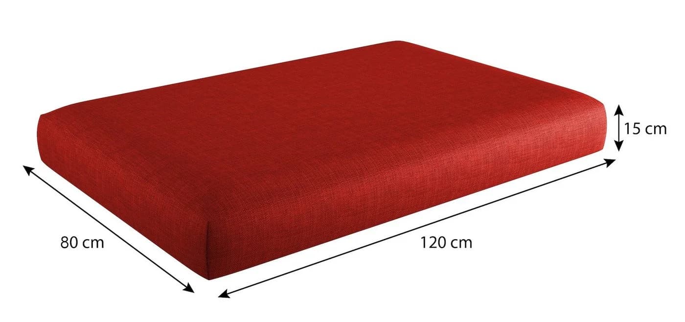 sunnypillow Palettenkissen Milano 8er Set Rot UV-beständig - Bild 4