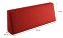 sunnypillow Palettenkissen Milano 8er Set Rot UV-beständig Bild 5