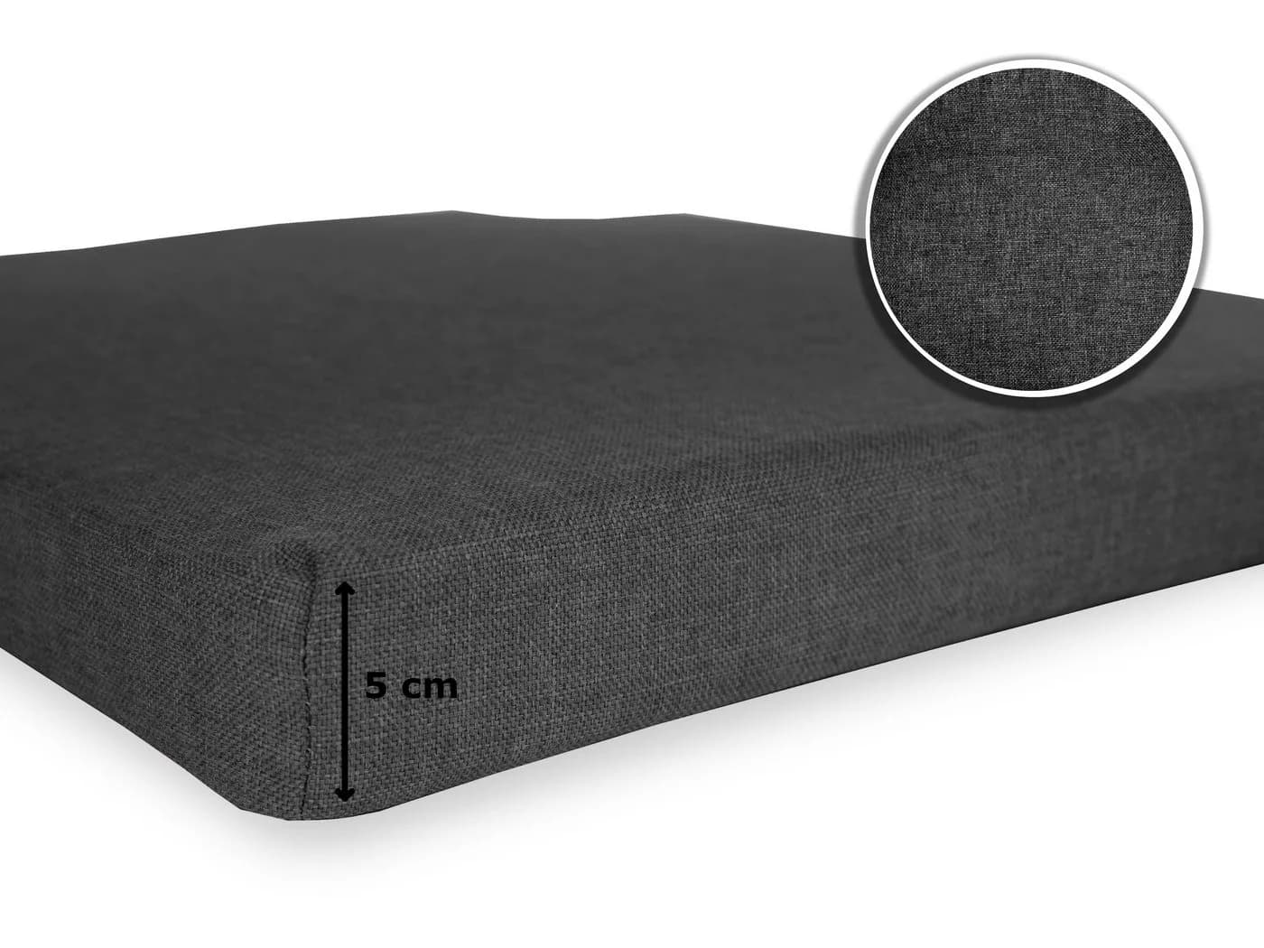 sunnypillow Stuhlkissen 4er Set Anthrazit Modern - Bild 5